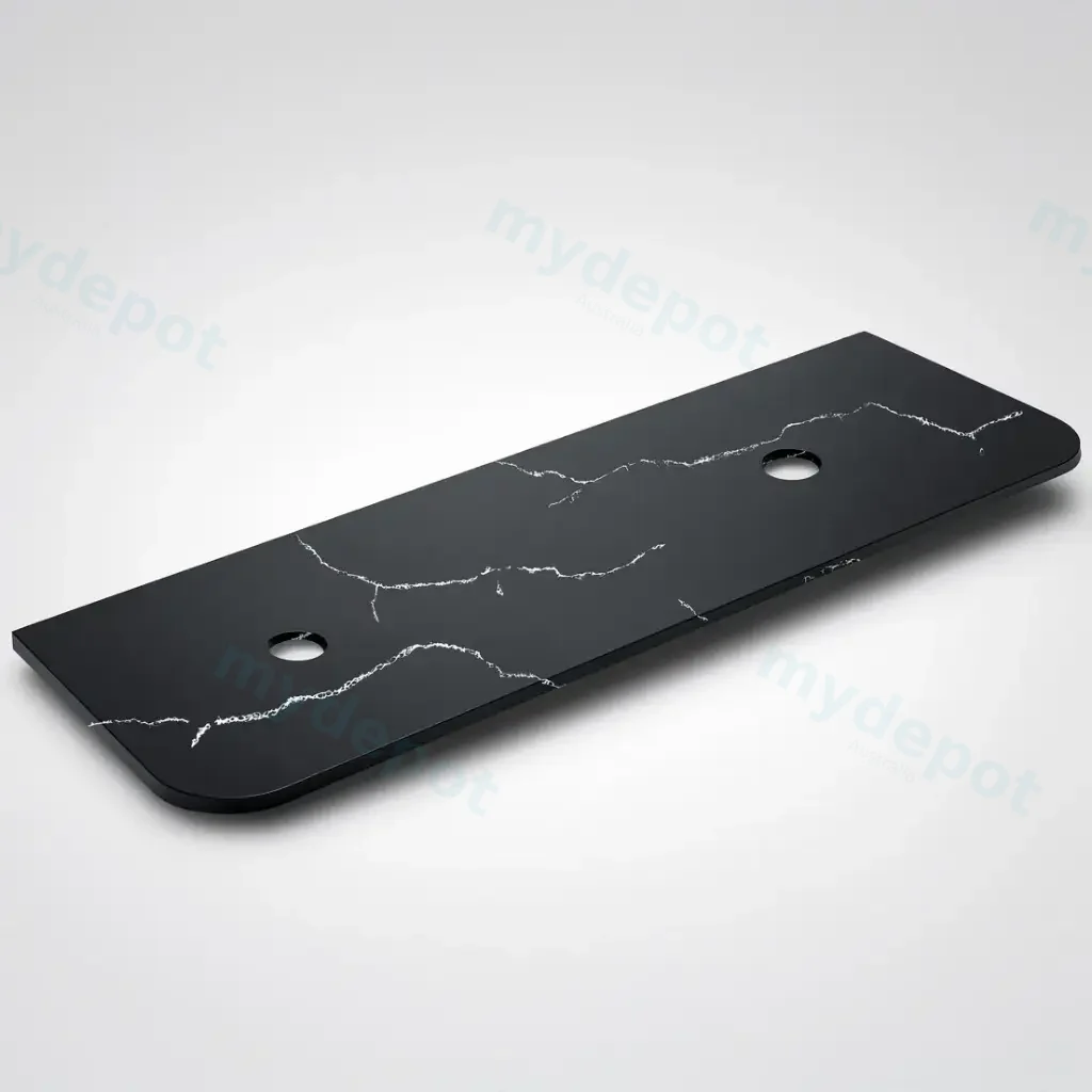 1805X505X12mm Calacatta Night Solid Surface Curve Stone Top