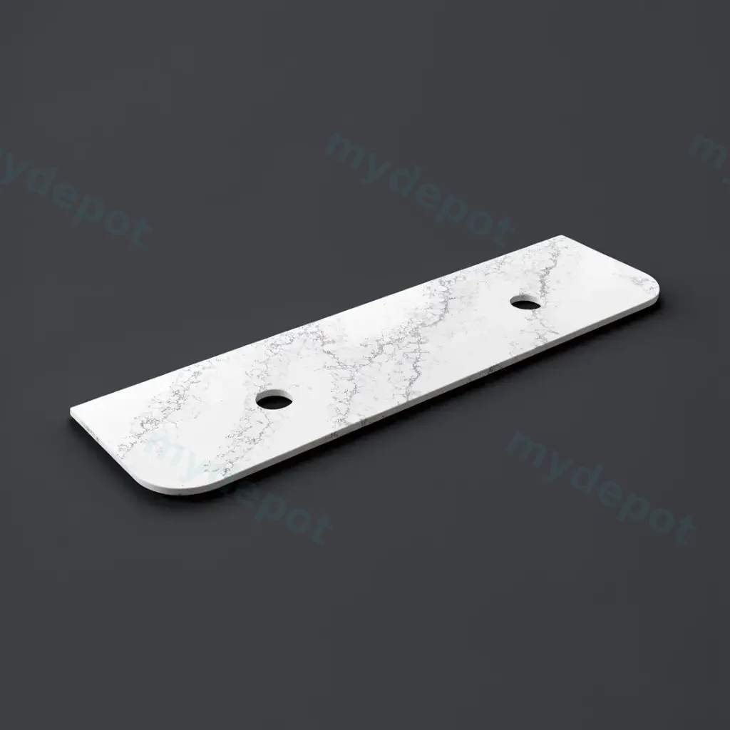1805X505X20mm Calacatta White (WG486) Zero Silica Engineer Curve Stone Top