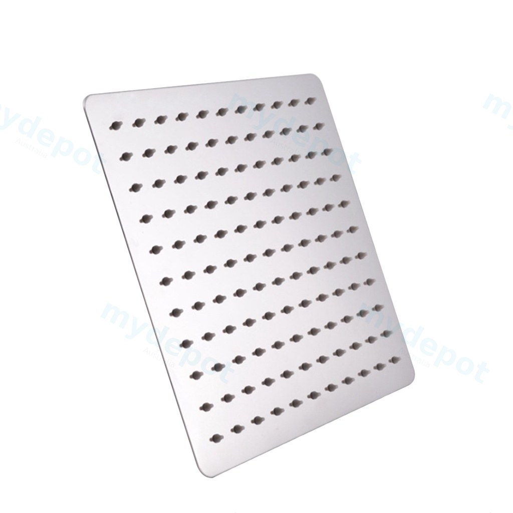 [70034/240098-Head] 250mm 10 inch Stainless Steel 304 Square Chrome Super-slim Rainfall Shower Head