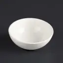 280*280*120mm Round Gloss White Ceramic Above Counter Basin Non-overflow