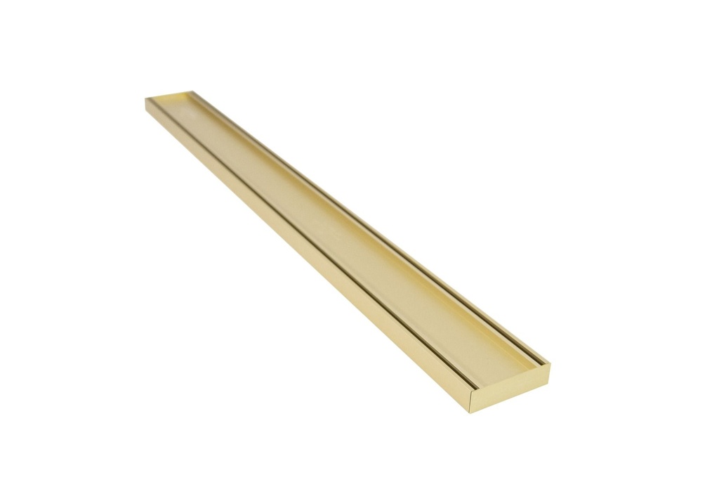 [41445] 300*100*26mm Lauxes Aluminium Slimline Tile Insert Matte Yellow Gold