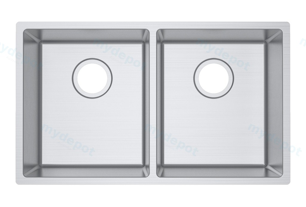[40527] 304 Stainless Steel Hand-made Single Bowl Kitchen Sink(Round Edges) 740*440*200mm