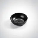 350*350*140mm Matt Black Above Counter Basin