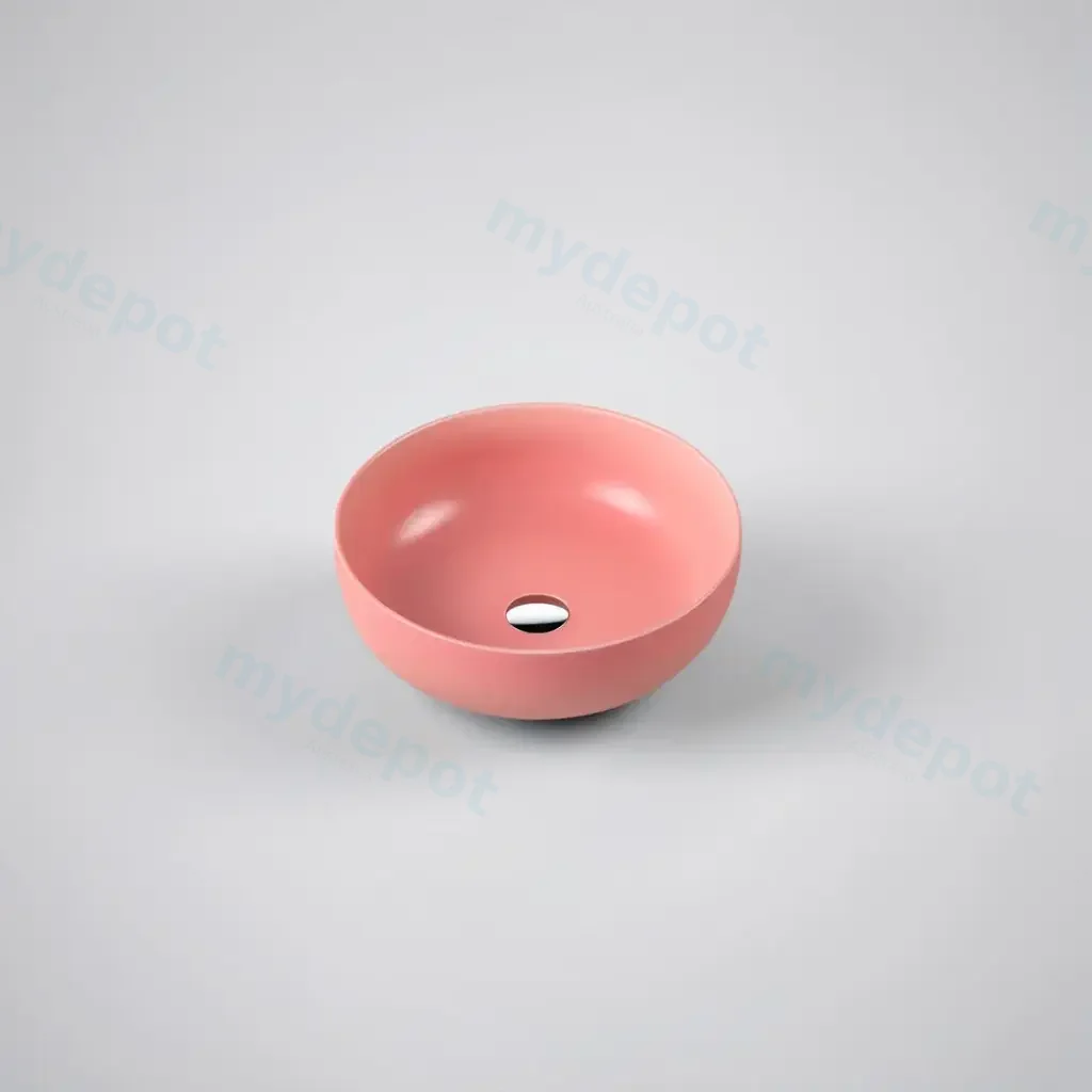 [50001] 350*350*140mm Matt Pink Above Counter Basin