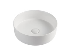355*355*120mm Matt White Above Counter Round Basin