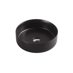 [50049] 355*355*120mm Sasso Matt Black Above Counter Round Basin