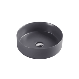 355*355*120mm Sasso Nero Grey Above Counter Round Basin