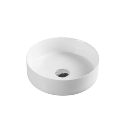 355*355*120mm Sasso PTouchline White Above Counter Round Basin