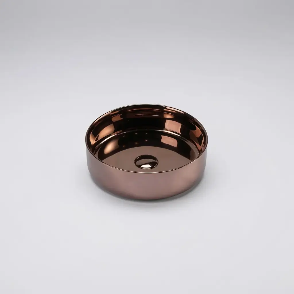 [50052] 355*355*120mm Sasso Posh Gold Above Counter Round Basin