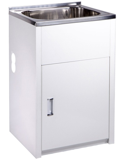 35L Laundry Tub with Cabinet with Side Hole(35L - Colorbond)