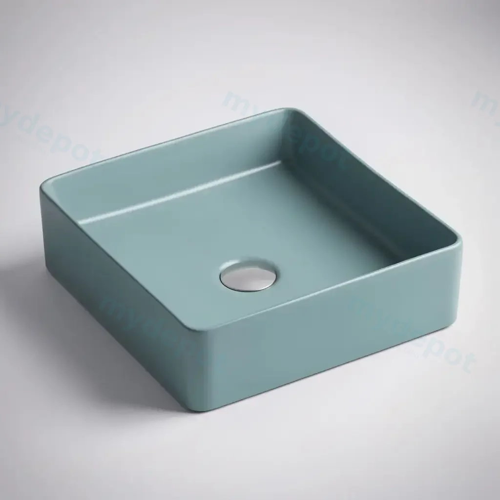 360*360*110mm Etna Tango Grey Above Counter Square Basin