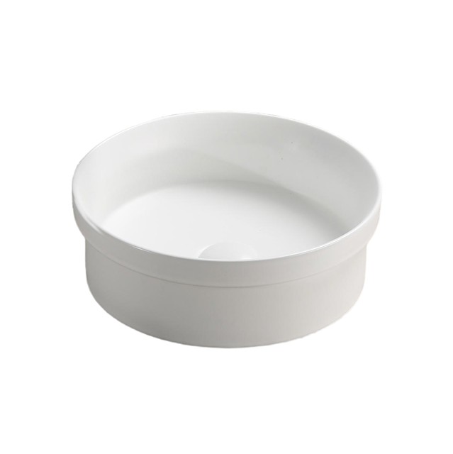 365*365*125mm Matte White Olley Fine Ceramic Insert Art Basins No Overflow,32mm Waste