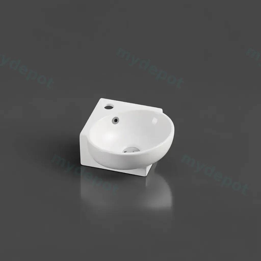 390*365*130mm Mini 39 Compact Wall-Hung Corner Basin