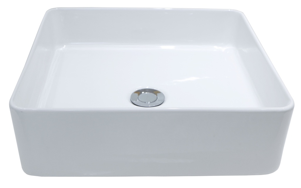 [43381] 400*400*140mm White Ultra Thin Above Counter Basin