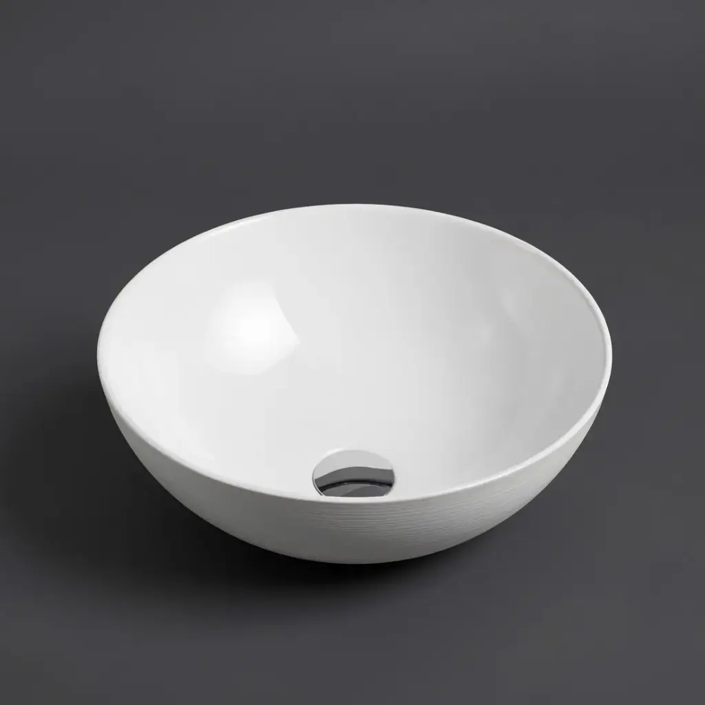 400*400*145mm Chur Touchline White Above Counter Basin