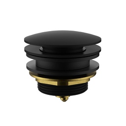 40mm Bath Pop-Up Plug With Removabel Waste No Overflow Matt Black