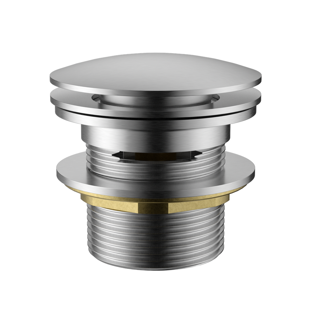 40mm Bath Pop-Up Plug With Removabel Waste With Overflow Brushed Nickel