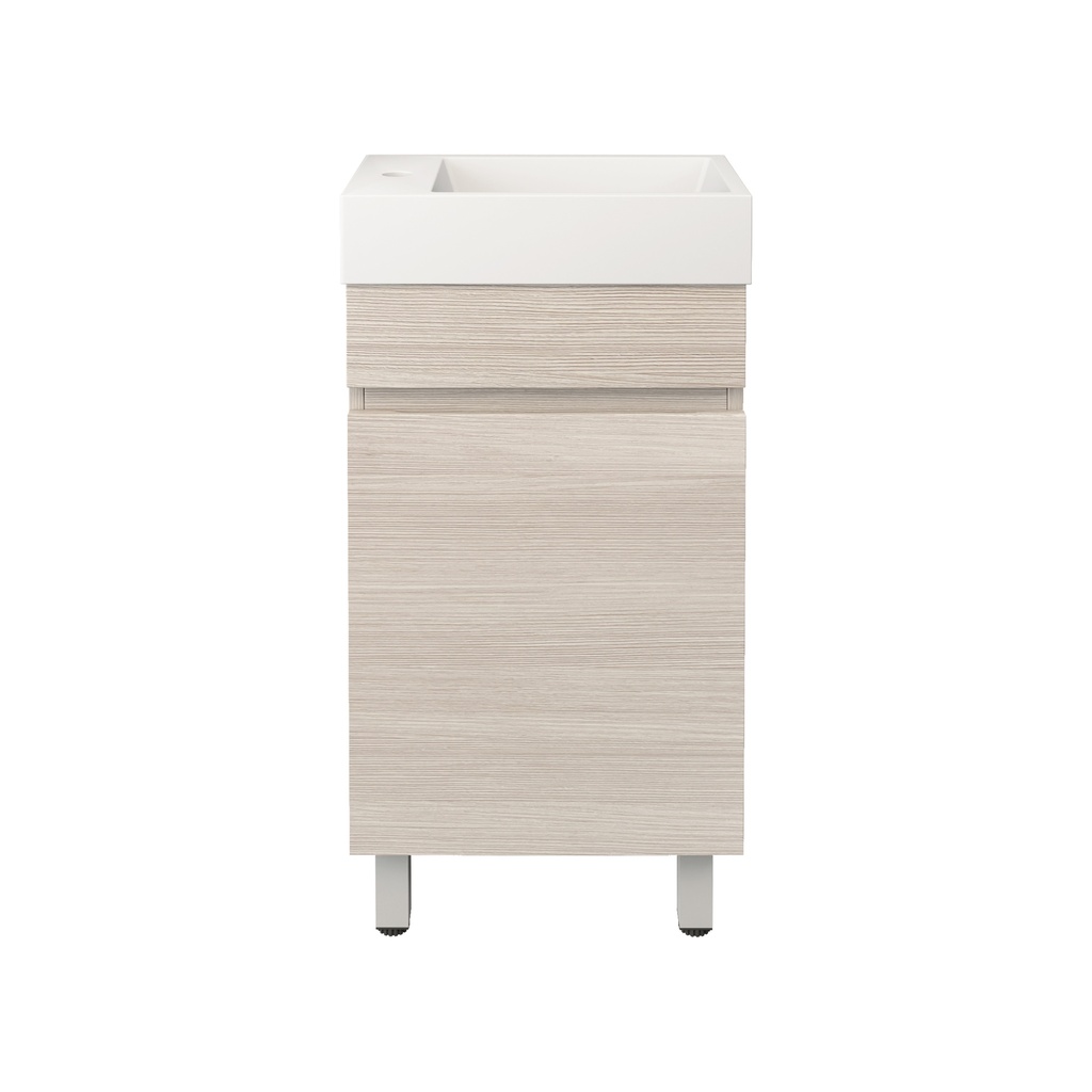 420X250X500mm Camden Modern Free Standing Cabinet Coastal Oak,Soft Closing Finger Pull Doors