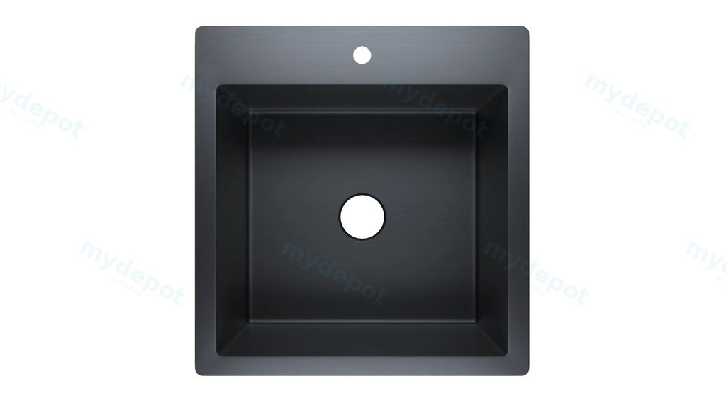 430*400mm Cora Single Bowl Laundry Sink Matt Black