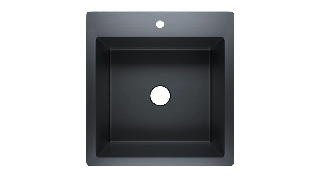 430*400mm Cora Single Bowl Laundry Sink Matt Black