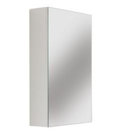[91038/MPSV450] 450Lx150Dx720Hmm Gloss White 2PAC MDF 1/DR Left Hand Side Pencil Edge Shaving Cabinet
