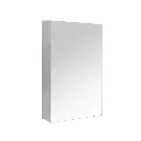 450mm Gloss White MDF 1 Door Left Hand Side Pencil Edge Shaving Cabinet