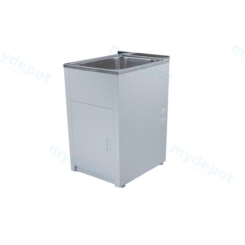 [55864] 455W X560Dx870Hmm 35 Litre Compact Laundry Tub & Cabinet