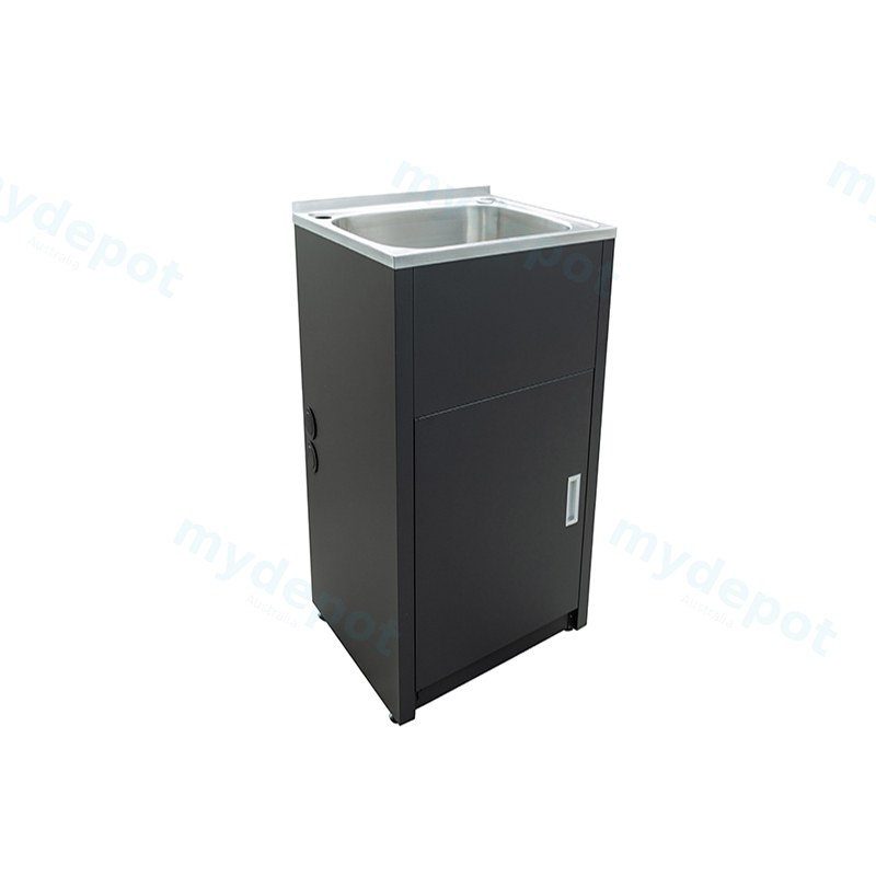 [55865] 455W X560Dx870Hmm 36 Litre Compact Laundry Tub & Cabinet