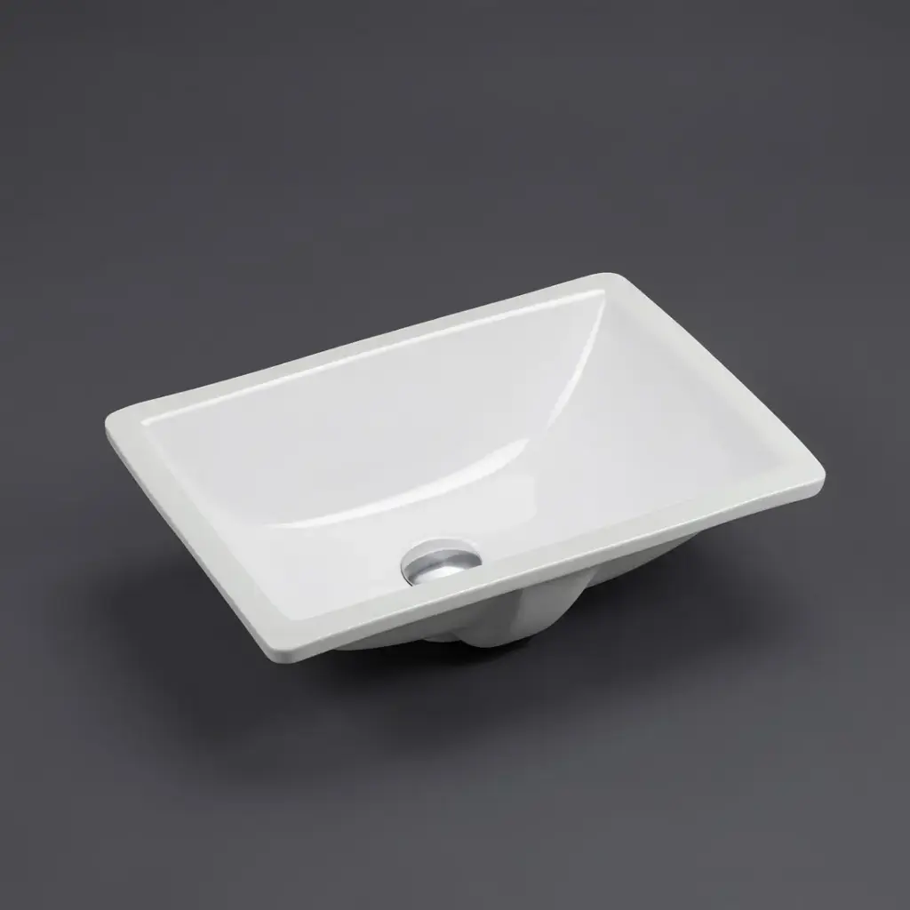 460*330*180mm Undermount Rectangular Basin With Mixer Hole