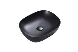 465*375*115mm Matt Black  Above Counter Round-Edge Basin
