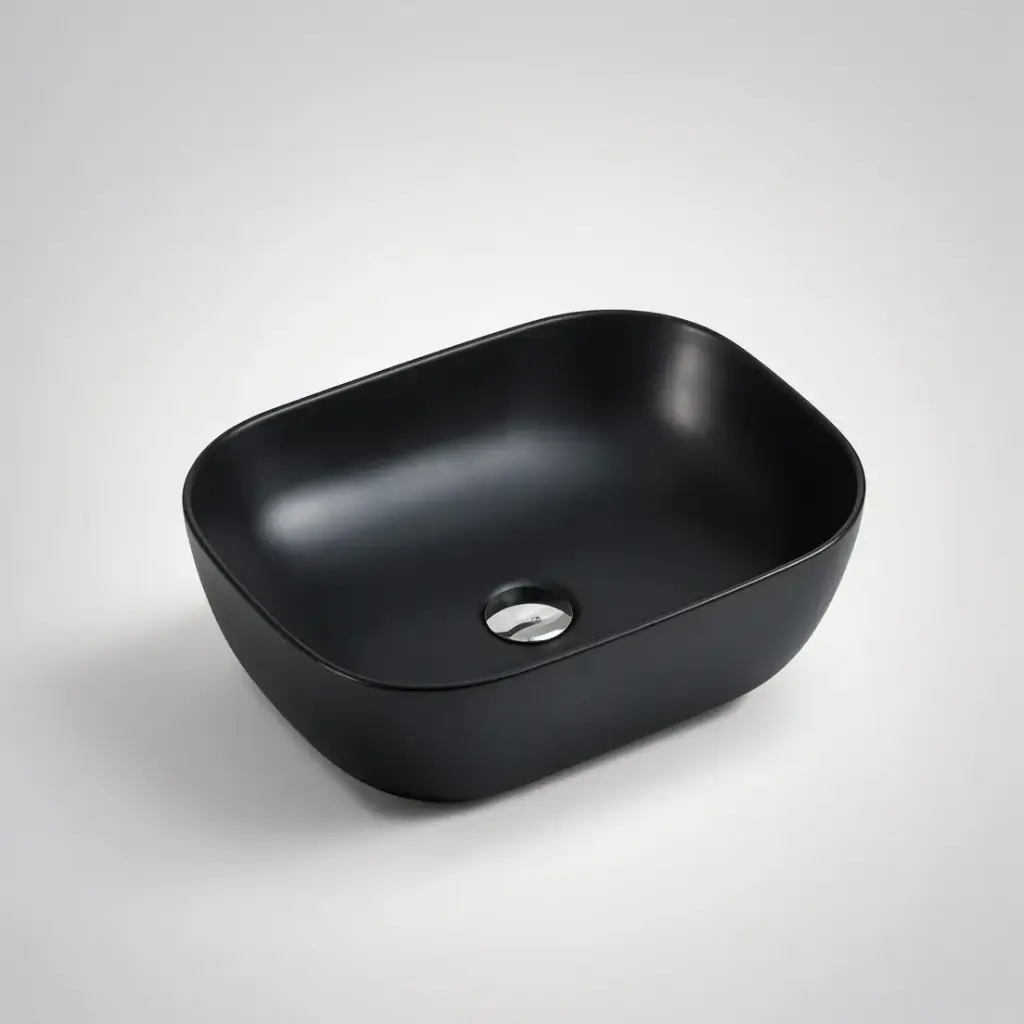 490*395*150mm Matt Black Above Counter Basin