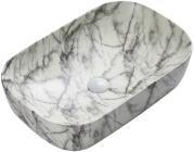 500*405*150mm Carrara Above Counter Square Art Basin