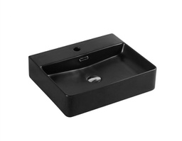 [50037] 500*420*120mm Matt Black Wall Hung Above Counter Rectangular Basin