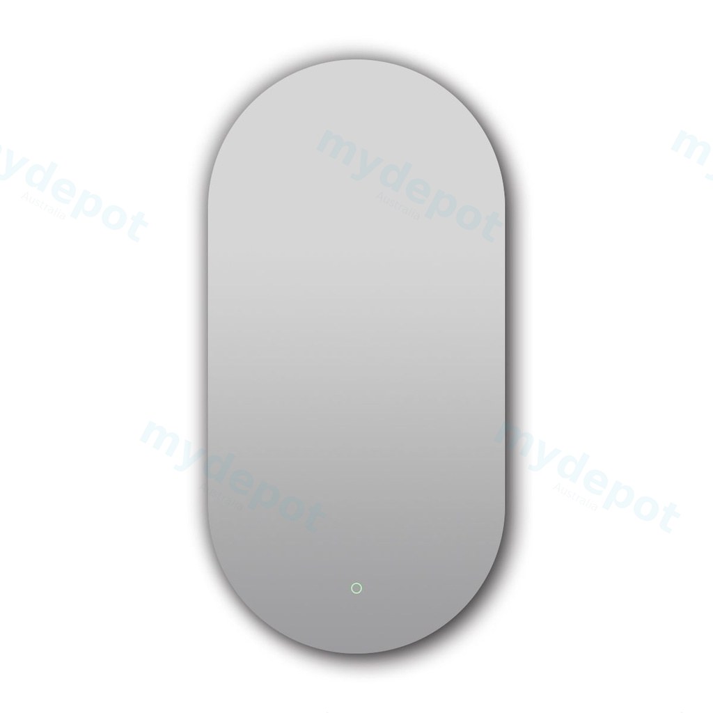 500x1000mm Oval Shape Backlit LED Mirror