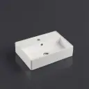 505*350*125mm Wall Hung Rectangular Basin With Mixer Hole