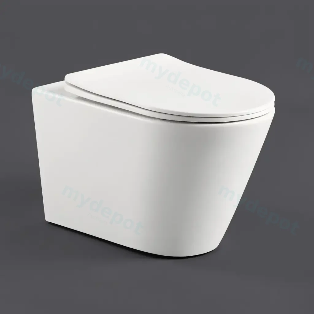 [56154] 520*360*350mm Gloss White Agena Tonardo Rimless Flush Wall-Hung Pan