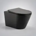 520*360*350mm Matte Black Agena Tonardo Rimless Flush Wall-Hung Pan