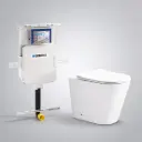545*360*140mm Acadia Geberit Inwall Floor Toilet Suite Tornado Rimless Wall Faced Floor Pan
