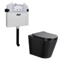 545*360*140mm Acadia R&T Inwall Floor Toilet Suite Tornado Rimless matte Back Wall Faced Floor Pan