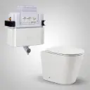545*360*140mm Acadia R&T Lower Counter Inwall Floor Toilet Suite Tornado Rimless Matte White Wall Faced Floor Pan