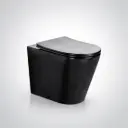 545*360*140mm Matte Black Acadia Tornado Rimless Wall Faced Floor Pan