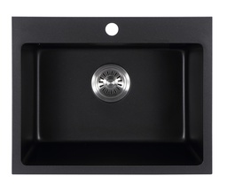[44625] 550*440*205mm Cora Black Granite Sink