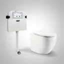 560X365X420mm Procida R&T Inwall Floor Toilet Suite Rimless Wall Faced Floor Pan