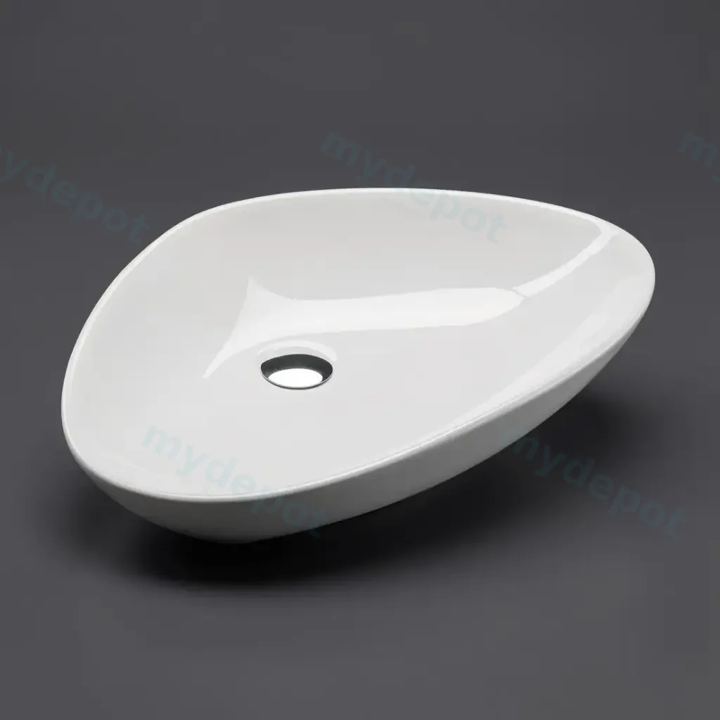 590*390*130mm Above Counter Triangular Basin