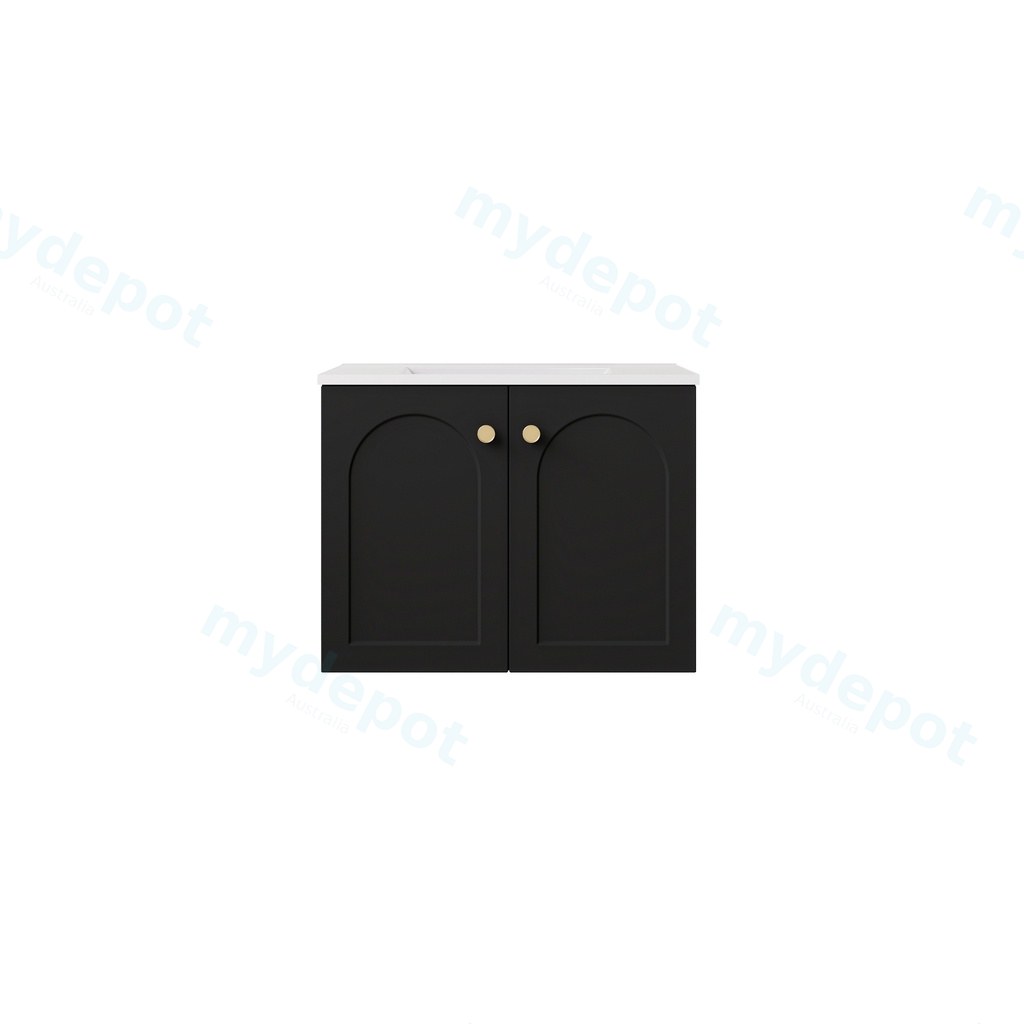 [56786] 590*455*470mm Matte Black Chester Federation Wall Hung PVC Cabinet