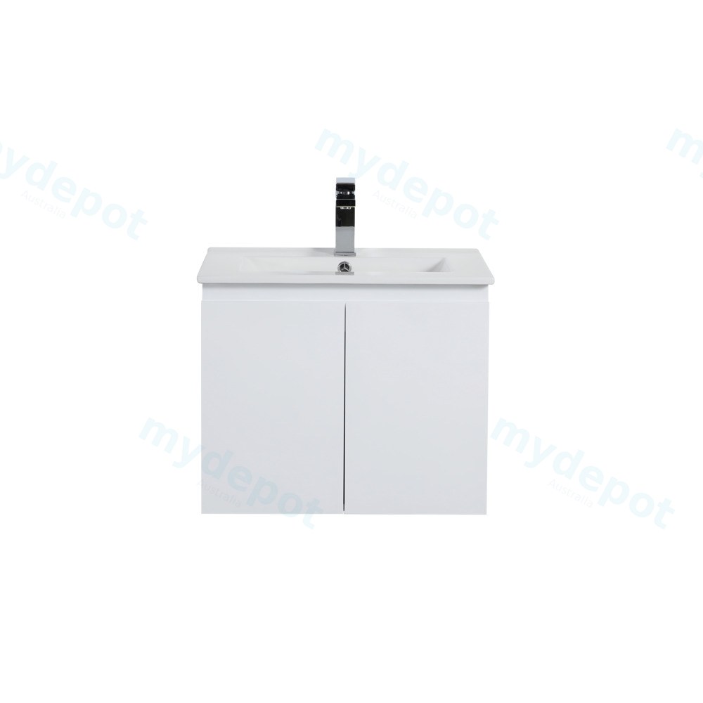 [56847] 590*455*480mm Gloss White Alpha Wall Hung PVC Vanity