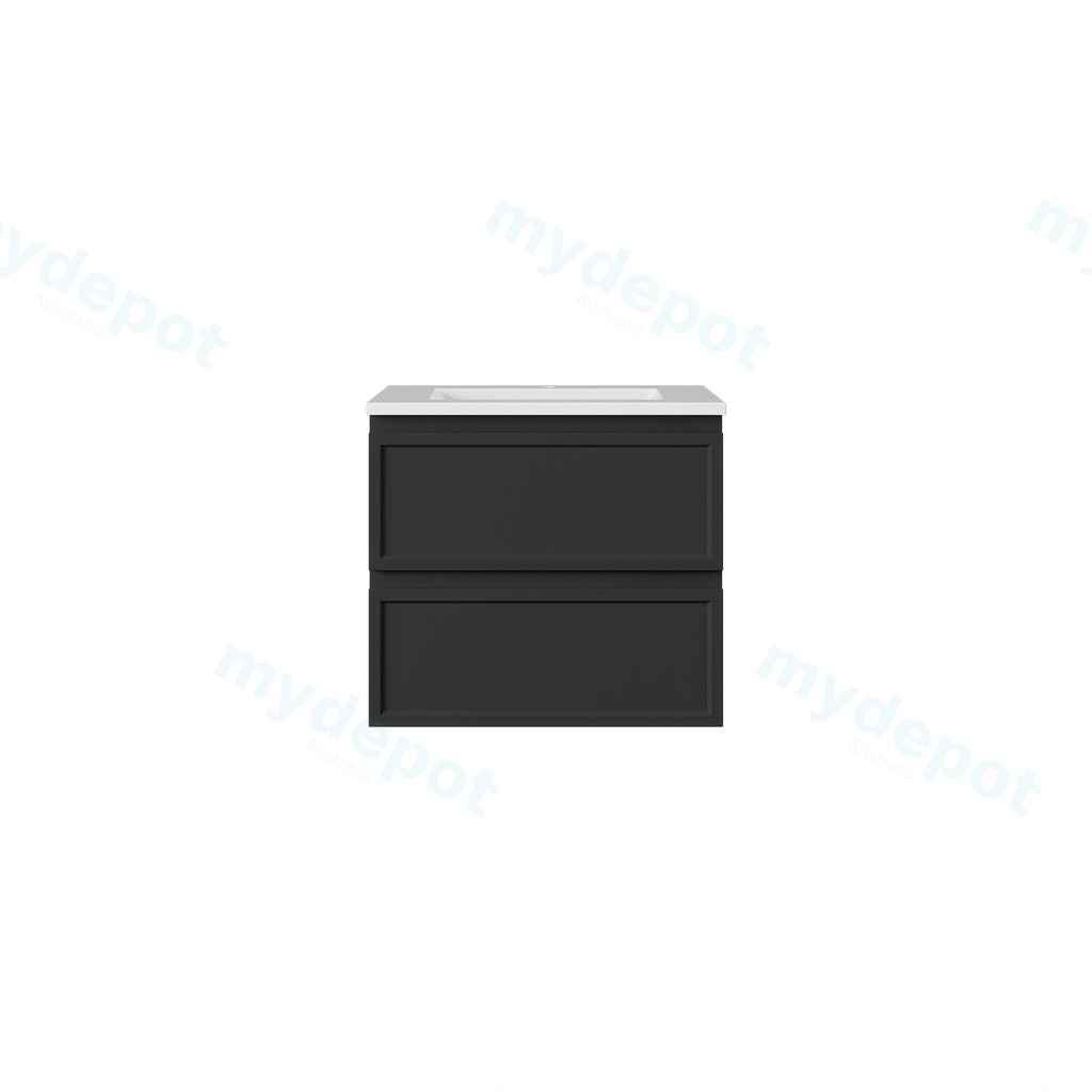 [56828] 590*455*500mm Matte Black New Hamilton Federation Slim Wall Hung Cabinet
