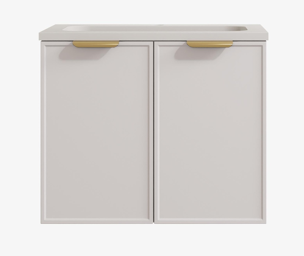 590*455*560mm Matte White Madura Federation Wall Hung PVC Cabinet