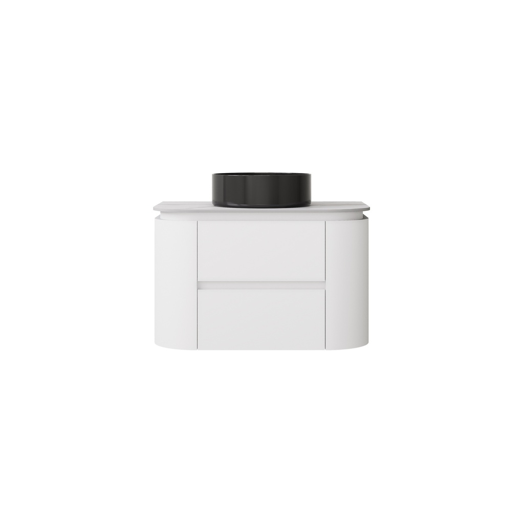 590X455X470mm Matte White Devito Modern Wall Hung Vanity PVC Cabinet