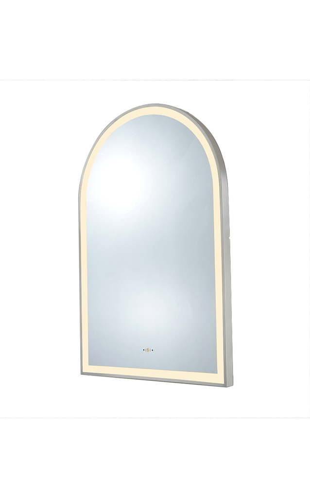 600(W)*900mm(H) Brushed Nickel Ellips Framed LED Mirror